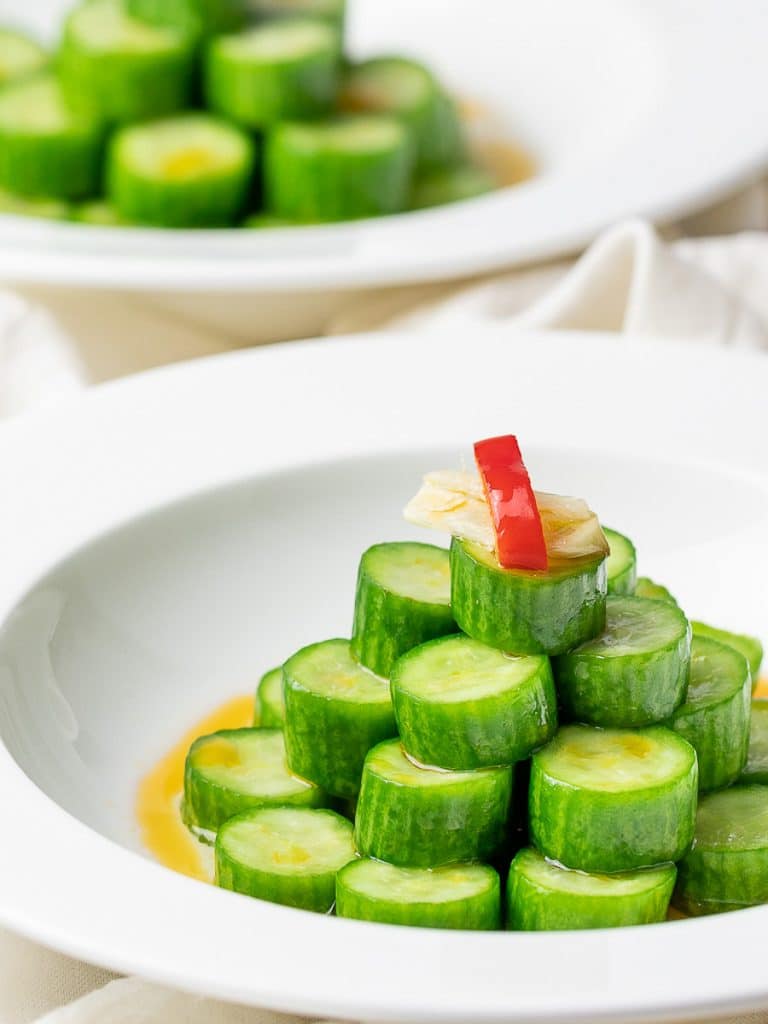asiática salada de pepino, din tai fung salada de pepino imitação