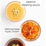 3 classic spring roll dipping sauces