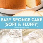 Easy sponge cake that's soft and fluffy with instructional photos.