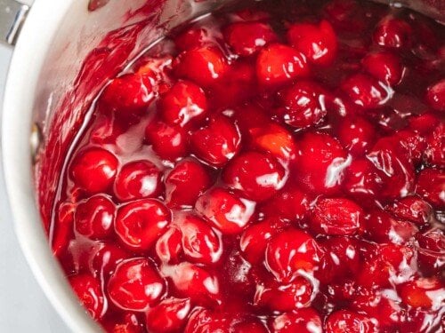 Cherry topping for cheesecake.