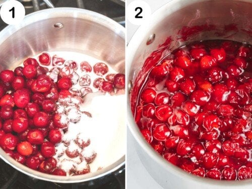 Cherry filling for black forest cheesecake.