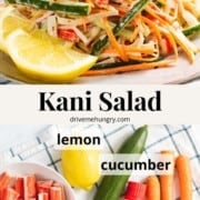 Kani Salad with ingredients.
