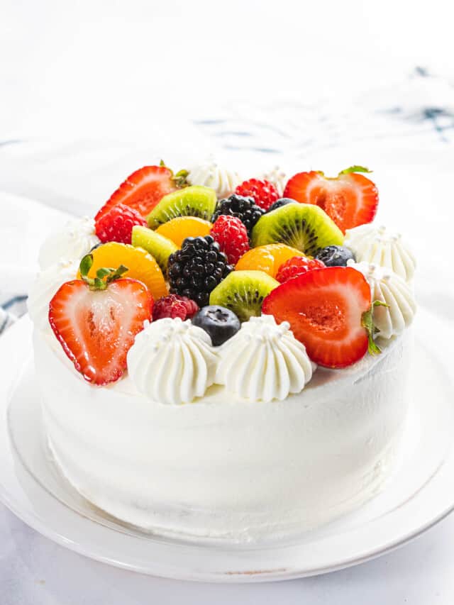 Fresh Fruit Cake - Drive Me Hungry