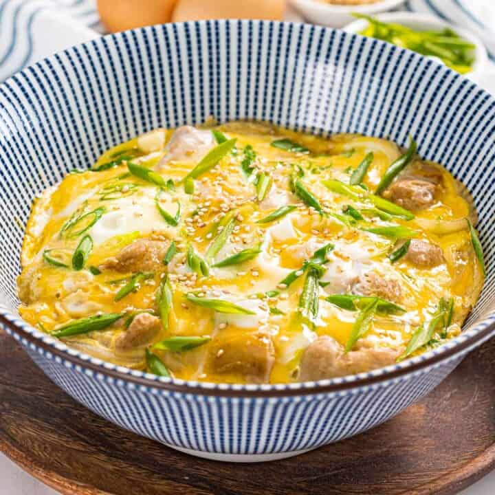 12-Minute Oyakodon (Japanese Chicken & Egg Rice Bowl) - Drive Me Hungry