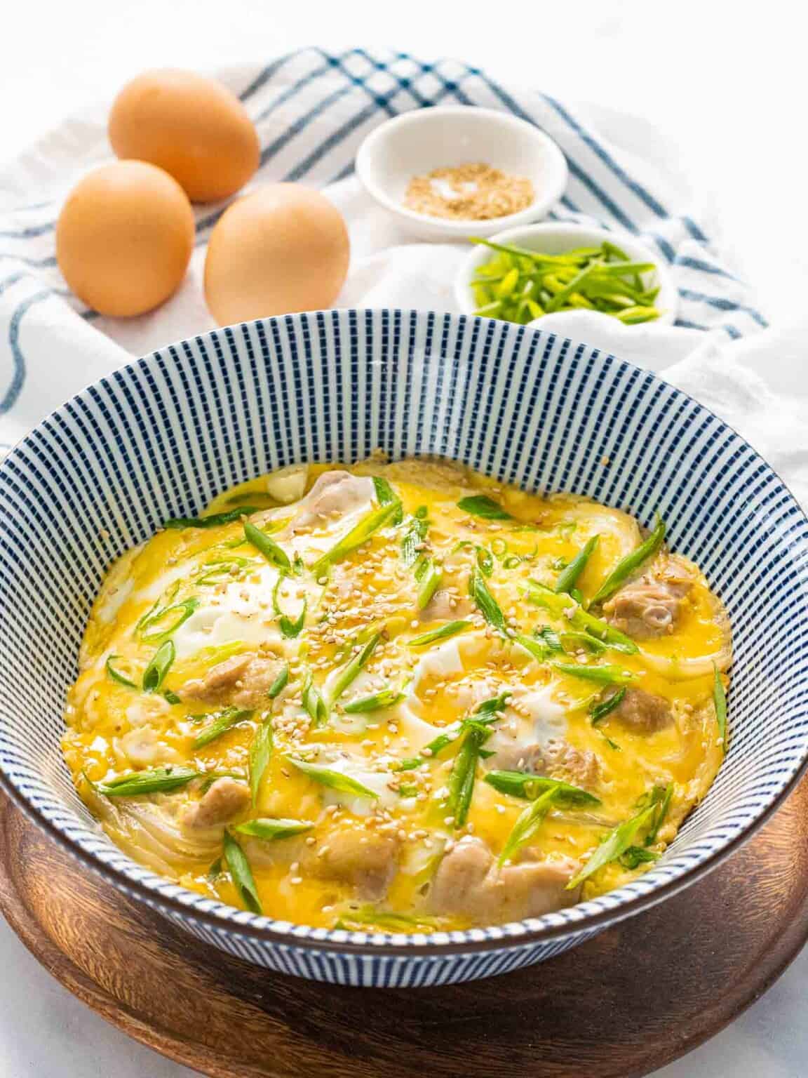 12Minute Oyakodon (Japanese Chicken & Egg Rice Bowl) Drive Me Hungry