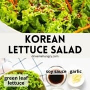 Korean lettuce salad.
