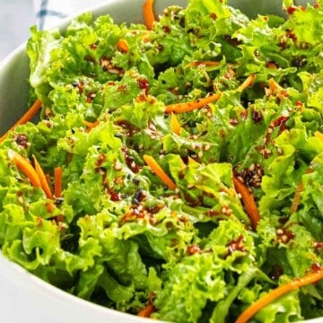 Korean lettuce salad (sangchu geotjeori) with Korean dressing.